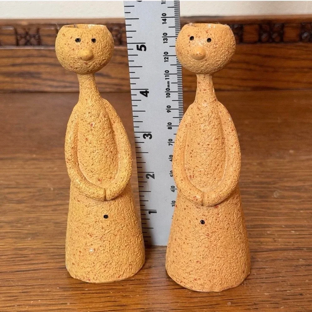 Pair‎ of Resin Taper Candle Holders